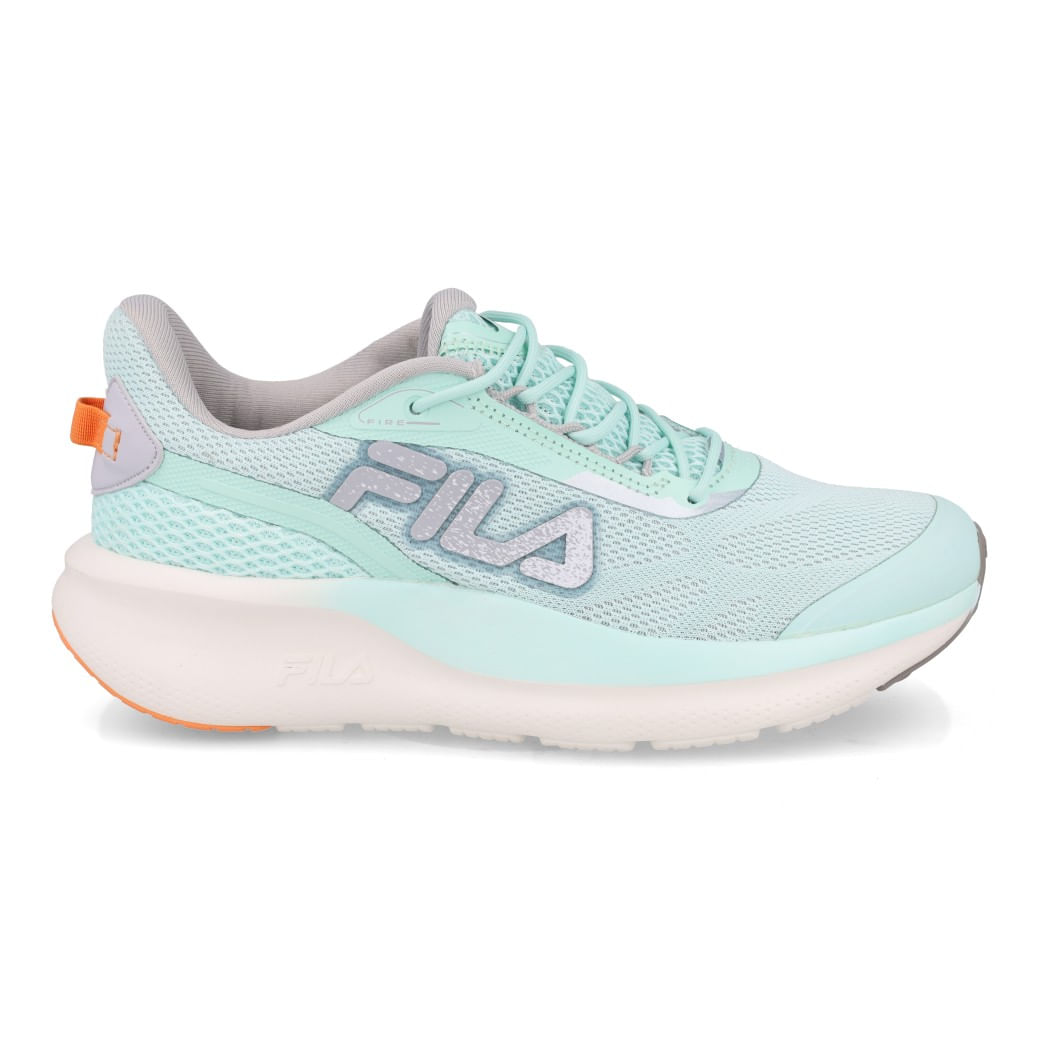 Fila Tenis FIRE F02TR00019-6241 Verde Agua-Prata-Laranja Sint_3__